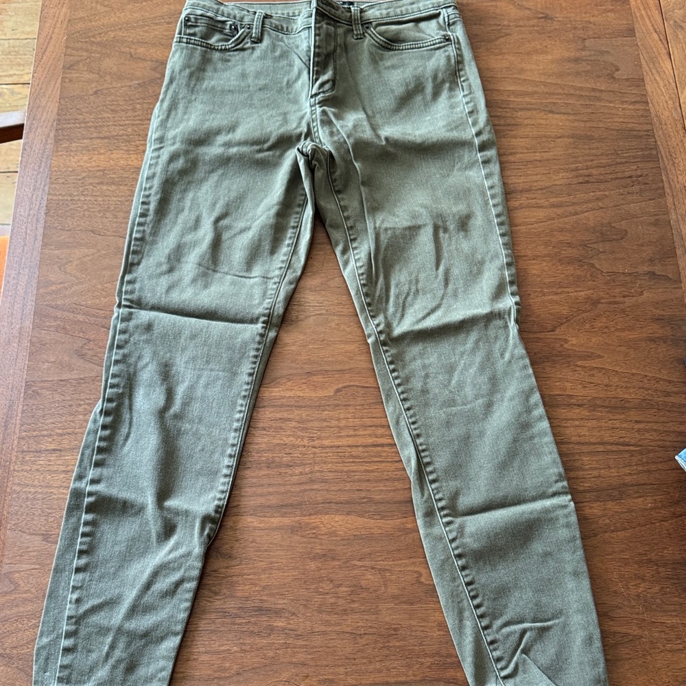 Banana Republic Olive Green Slim Jeans